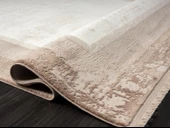 Dark Dk002a Bej Halı Kahverengi Kenar Çerçeveli Akrilik Tozuaz Modern Salon Halısı Yatak Odası 156 X 230 A.KAHVE-K.KAHVE thumbnail 3