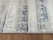 Lotus 8566 Gri Halı Lacivert Detaylı Modern Ince Akrilik Tozuaz Salon Halısı Yatak Odası Koridor 100 X 200 GRI-MAVI thumbnail 5