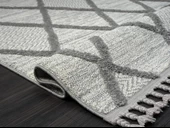 Loop Lp002a Gri Halı Dekoratif Sisal Bukle Tozsuz Antialerjik Salon Halısı Yatak Odası Iskandinav 160 X 230 GRI thumbnail 4