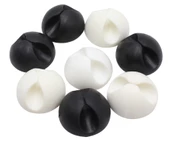 Siyah Beyaz Kablo Sabitleme Klipsi 10 lu - 4