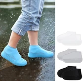 Silikon Ayakkabı Kılıfı Kaymaz Su Kir Geçirmez   M Beden Siyah - 2