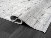 Tokyo Tk005g Gri Halı Antrasit Detaylı Modern Akrilik Halı Kaymaz Taban Tozuaz Salon Halısı Koridor 156 X 230 GRI - 4