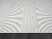 Zenith Zn007a Gri Halı Çizgi Desenli Modern Yumuşak Kadife Ince Antialerjik Salon Koridor Halısı Özel Ölçü KREM thumbnail 5