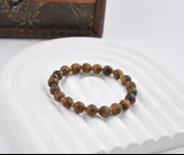 10 MM Akik Doğal Taş Unisex Bileklik - 1