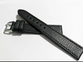 Fado&Her Saate Uyumlu  Siyah    Hakiki  Deri Saat Kordonu 18  mm  (105 ) thumbnail 1