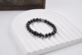 10 MM Akik Unisex Doğal Taş Bileklik - 1
