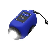 Xbyc 6128 Usb Şarjlı 250 Lümen 120 Db Yüksek Sesli Bisiklet Ön Farı Ve Korna Mavi - 1