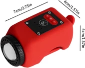 Xbyc 6128 Usb Şarjlı 250 Lümen 120 Db Yüksek Sesli Bisiklet Ön Farı Ve Korna Mavi - 4
