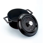 Lava Trendy Premium Serisi Demir Döküm Derin Tencere 20 Cm Majolika Mor thumbnail 3