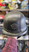 Sway Nazi Model Uv 400 Korumalı Deri Miğfer Yarım Motosiklet Kaskı S Beden - 2