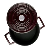 Lava Trendy Premium Serisi Demir Döküm Derin Tencere 20 Cm Majolika Mor thumbnail 2