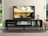 Wood'n Love Milan Tv Ünitesi Minifiks Bağlantı , Dolap Metal Ayak - Siyah / Siyah - 6