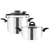 Emsan Vera 4+6Lt Siyah Düdüklü Tencere - 2