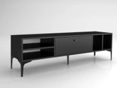 Wood'n Love Milan Tv Ünitesi Minifiks Bağlantı , Dolap Metal Ayak - Siyah / Siyah - 2