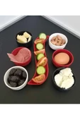 7 Parça Kahvaltı Seti Sosluk İftariyelik Çerezlik Kırılmaz Melamin Çap 7 cm - 1