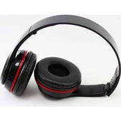 Siyah Kulak Üstü Portatif Katlanır Stereo Kulaklık - 1