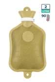 Bebelav Adalılar Kauçuk Termofor  Sıcak Su Torbası Krem 2 L - 1