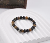 10 MM Onix Taşı Unisex Doğal Taş Bileklik - 1
