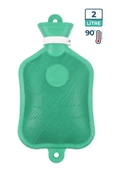 Bebelav Adalılar Kauçuk Termofor  Sıcak Su Torbası Yeşil 2 L - 1