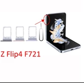 Samsung Galaxy Z Flip4 Fold4 2024 Orijinal SIM Kart Tepsisi Yuvası Değiştirme - F721 F936 için SIM Çekmeci Tutucu - 1