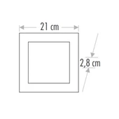 CATA 18W Sıva Üstü Led Panel (Kare) (Beyaz) CAT CT-5234B - 2