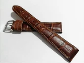 Fado&Her Saate Uyumlu Hakiki Kahverengi  Deri Saat Kordonu 18  mm  (102 ) thumbnail 1