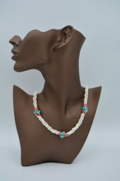 STONEAGE Bayan Kolye Sedef Mercan ve Turkuaz Doğal Taş El Yapımı thumbnail 12