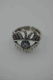 STONEAGE Bayan Yüzük Nazar Boncuklu Ayarlanabilir Bohem Tarz thumbnail 7