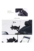 outfire Alüminyum Alaşımlı 360° Dönüş Ayarlanabilir Motosiklet- Bisiklet Telefon Tutucu - 4