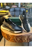 LUİZ PAULO 1096 SİYAH CİLT HAKİKİ DERİ ERKEK SNEAKERS - 1