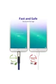 Qozie Metal Başlıklı Örgülü 1 M 3a Micro Usb Data & Hızlı Şarj Kablosu - 8