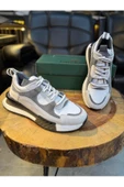 LUİZ PAULO 1098 FÜME BEYAZ HAKİKİ DERİ ERKEK SNEAKERS - 1