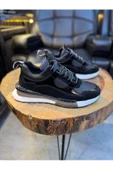 LUİZ PAULO 1098 SİYAH HAKİKİ DERİ ERKEK SNEAKERS - 1