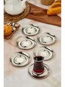 Cooker CKR3577 Dövme Desen Çay Tabağı 6 Lı - 1