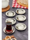 Cooker CKR3578 Dövme Desen Çay Tabağı 6 Lı - 1