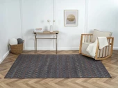 Lenda Ld003a Antrasit Kilim Renkli Detaylı Ince Antialerjik Kaymaz Taban Makinada Yıkanabilir Salon Özel Ölçü ANTRASIT-RENKLI - 2