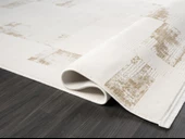 Truva Tv035s Krem Rengi Halı Gold Geometrik Detaylı Akrilik Yumuşak Modern Salon Halısı Özel Ölçü KREM-GOLD thumbnail 4