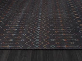 Lenda Ld003a Antrasit Kilim Renkli Detaylı Ince Antialerjik Kaymaz Taban Makinada Yıkanabilir Salon Özel Ölçü ANTRASIT-RENKLI - 5