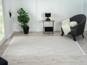 Best 111 Gri Halı Spor Desen Ince Parlak Makinada Yıkanabilir Antialerjik Modern Salon Halısı Özel Ölçü GRI-A.GRI - 2
