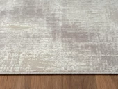 Lotus 8557 Açık Gri Halı Gri Detaylı Modern Ince Akrilik Tozuaz Salon Halısı Yatak Odası Koridor Özel Ölçü GRI thumbnail 5