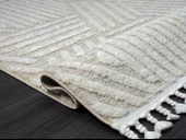 Loop Lp006a Bej Halı Dekoratif Sisal Bukle Tozsuz Antialerjik Modern Salon Halısı Yatak Odası Halısı Özel Ölçü BEJ - 4