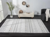 Sümer Sm006a Renkli Halı Iskandinav Desen Dekoratif Modern Tozuyok Antialerjik Salon Yatak Odası Kor Özel Ölçü POLY. KEMIK thumbnail 2