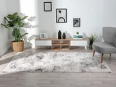 Tokyo 1701 Gri Halı Antrasit Detaylı Modern Klasik Desen Akrilik Halı Kaymaz Taban Tozuaz Salon Halı Özel Ölçü GRI - 3