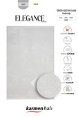 Elegance Eg014a Beyaz Halı Sedef Geometrik Detaylı Modern Viskon Doğal Iplik Bambu Halı Tozu Az Özel Ölçü GRI-BEYAZ thumbnail 6
