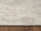 Kaftan Kf005g Bej Halı Kabartma Desenli Akrilik Halı Tozuaz Salon Halısı Yatak Odası Halısı Koridor Özel Ölçü KREM-A.GRI thumbnail 5