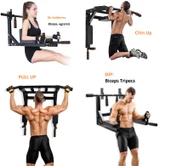 Anunnaki 3 ü 1 arada Duvar Barfiks Ve Dips All in one Süngerli Spor Egzersiz Barfix Aleti - 5