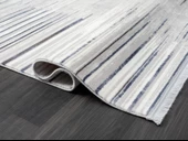 Tokyo Tk002m Gri Halı Lacivert Detaylı Modern Akrilik Kaymaz Taban Tozuaz Salon Halısı Yatak Odası Özel Ölçü GRI-MAVI thumbnail 4