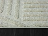 Loop Lp001a Beyaz Halı Dekoratif Sisal Bukle Tozsuz Antialerjik Salon Halısı Yatak Odası Koridor Özel Ölçü BEYAZ thumbnail 5