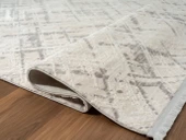 Kaftan Kf004g Gri Halı Kabartma Desenli Akrilik Halı Tozuaz Salon Halısı Yatak Odası Halısı Koridor Özel Ölçü KREM-A.GRI thumbnail 4