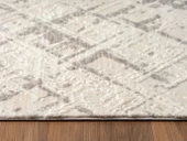 Kaftan Kf004g Gri Halı Kabartma Desenli Akrilik Halı Tozuaz Salon Halısı Yatak Odası Halısı Koridor Özel Ölçü KREM-A.GRI thumbnail 5